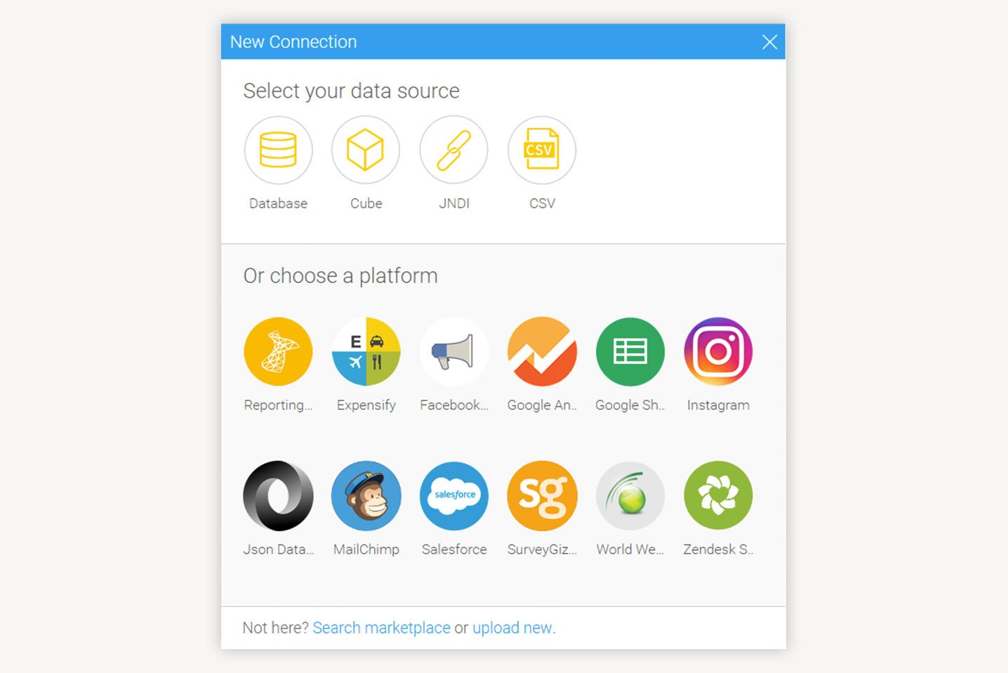 Select-your-data-source Data Sources - Yellowfin