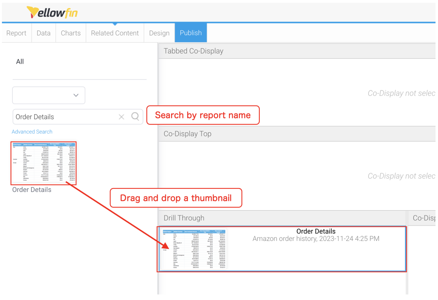 Yellowfin BI | How to Drill Through in Yellowfin Dashboards
