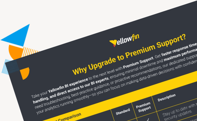 Yellowfin Premium Support Yellowfin Premium Support