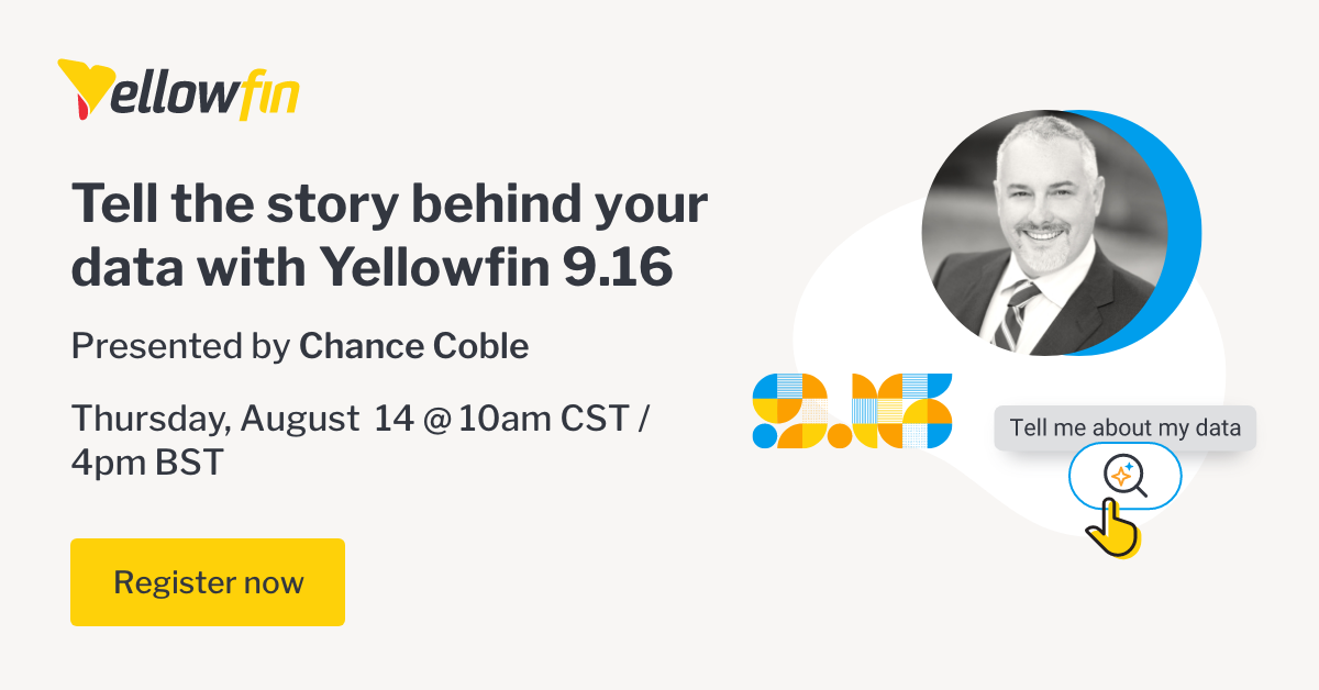 Yellowfin 9.16 webinar