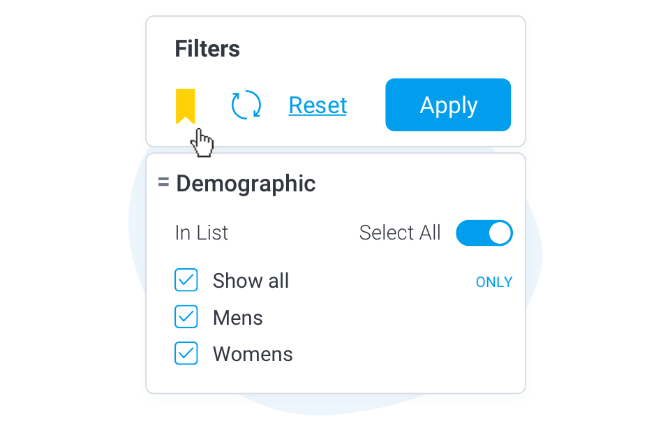 Dashboard Filter Bookmarks
